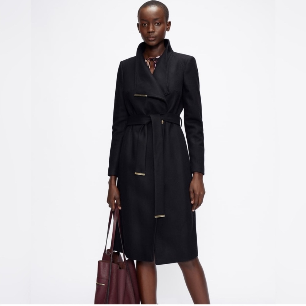 Ted Baker Wool Wrap Coat - Picture 11 of 12